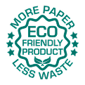 More Paper Less Waste Icon